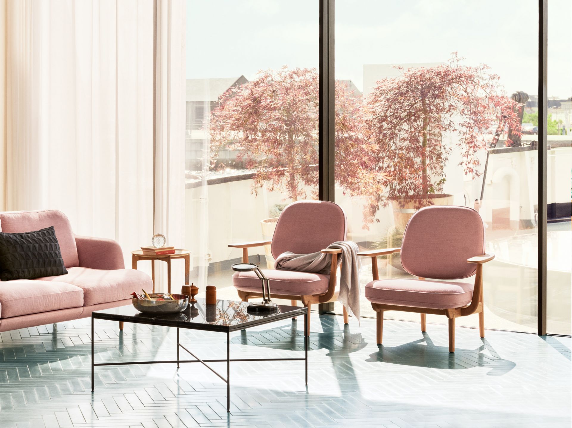 Fred Lounge Chair oak dark stained Fritz Hansen