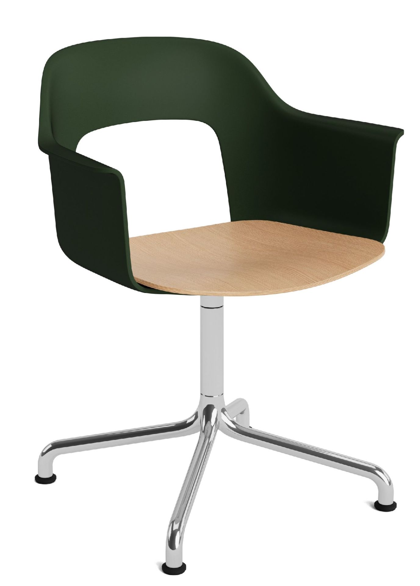 Layout Armchair 252 Armchair 4-star base swivel base with curved base Hay  