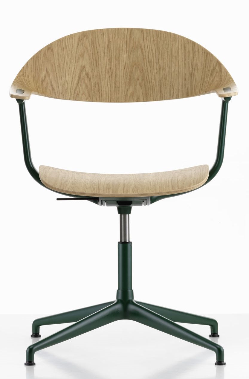 Mynt back and seat Plywood office swivel chair Vitra