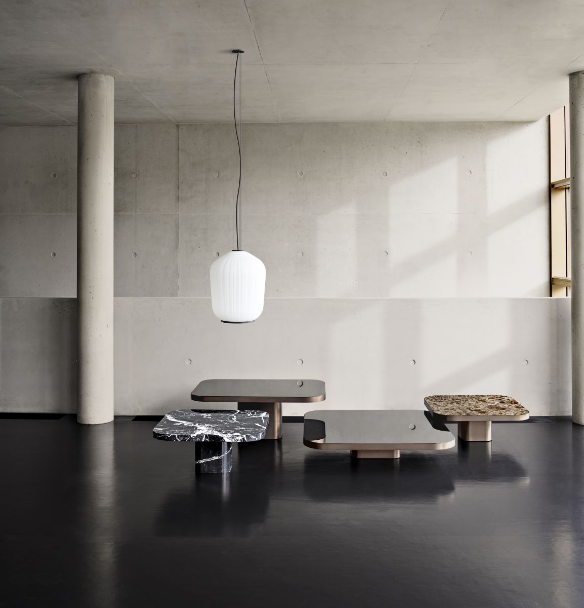 Plissée Pendant lamp brass ClassiCon