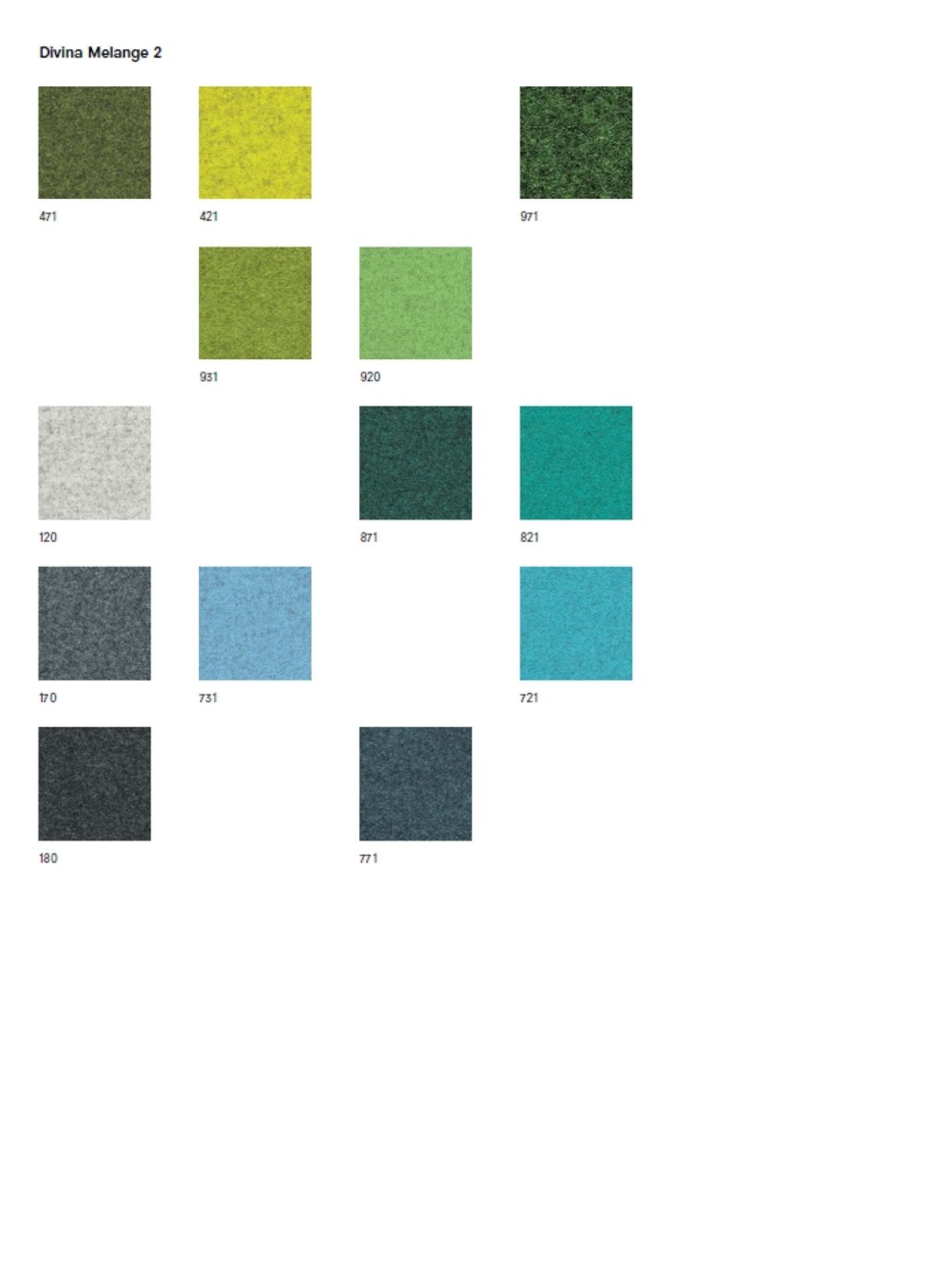 Sample Card Divina Melange Kvadrat