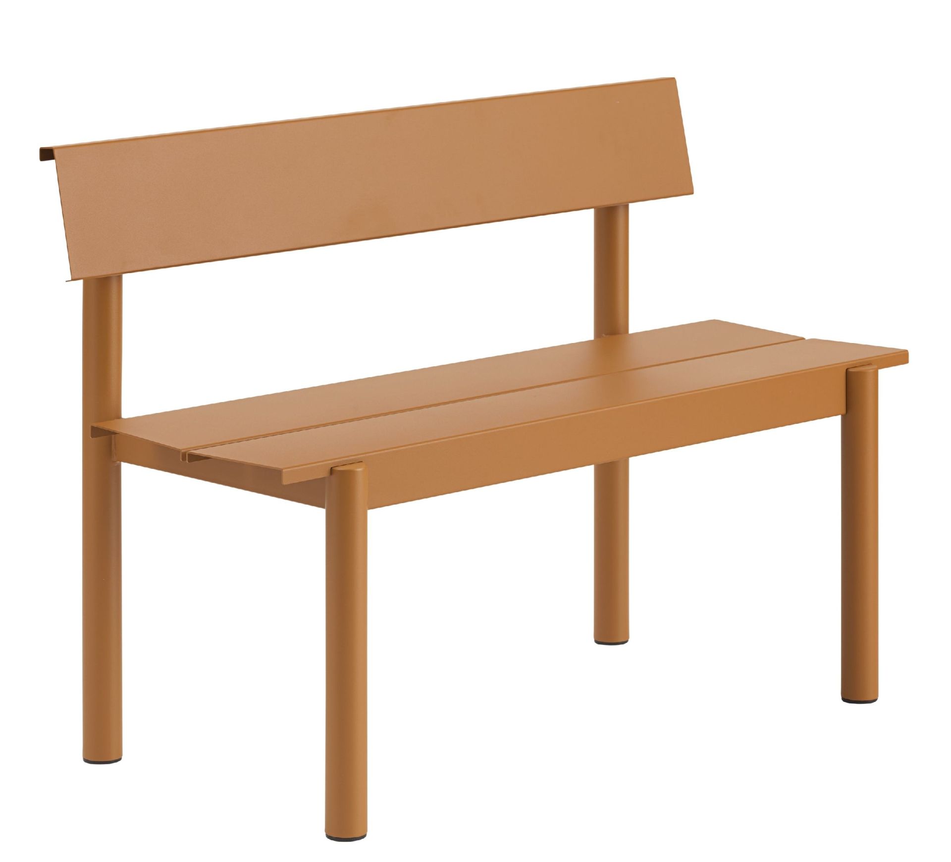 Linear Steel Bench Outdoor bench with backrest 110x34 cm Muuto 