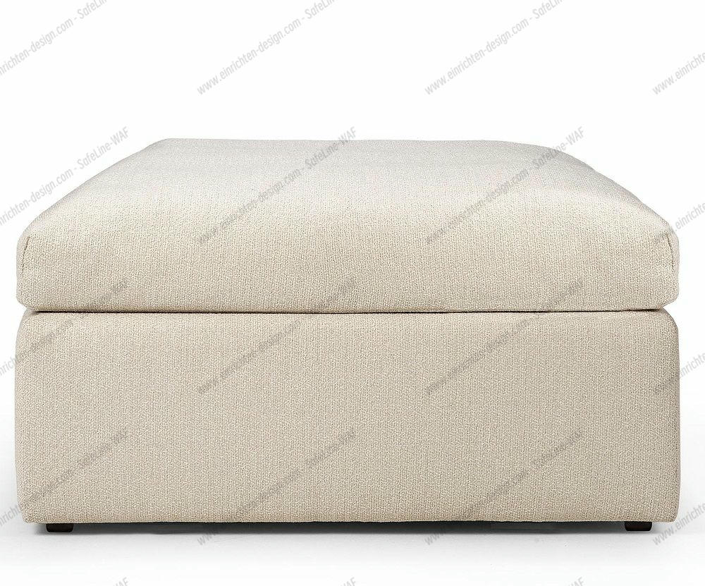 Mellow Upholstered Stool Off White Eco Fabric Ethnicraft