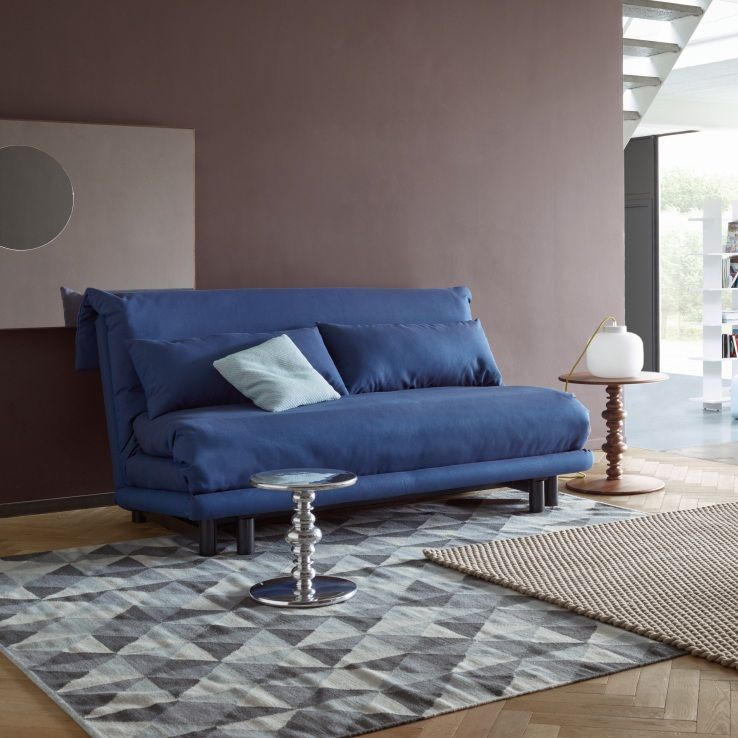 Multy First sofa bed 3-seater with wedge cushion ligne roset