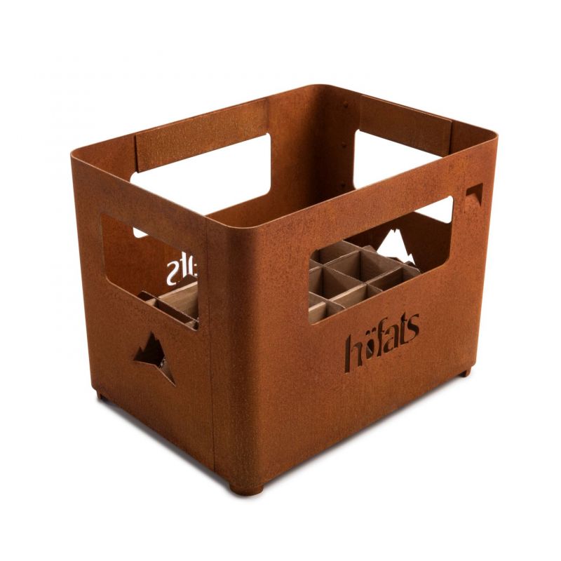 Beer Box fire basket and cup holder rusty höfats SINGLE PIECES