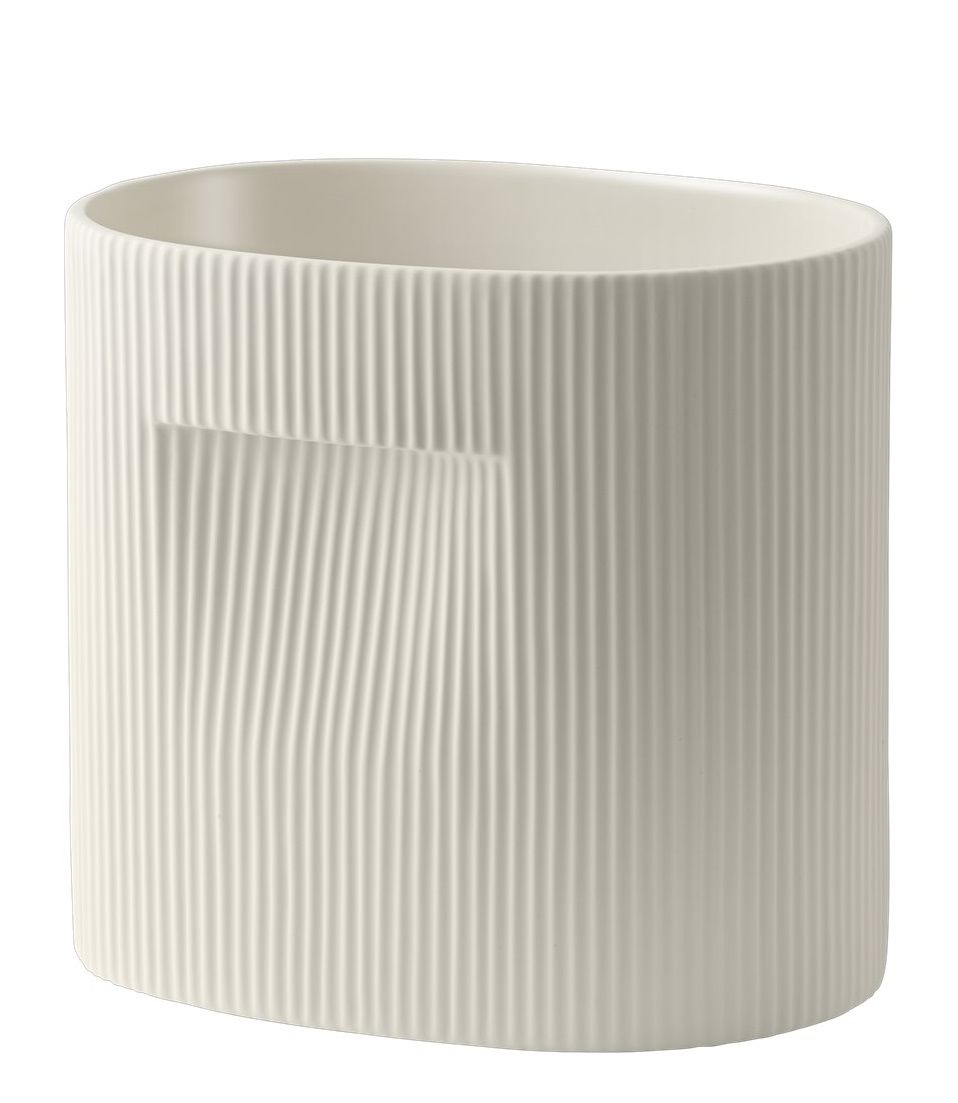 Ridge Planter Flowerpot Muuto Off-white H 24 cm