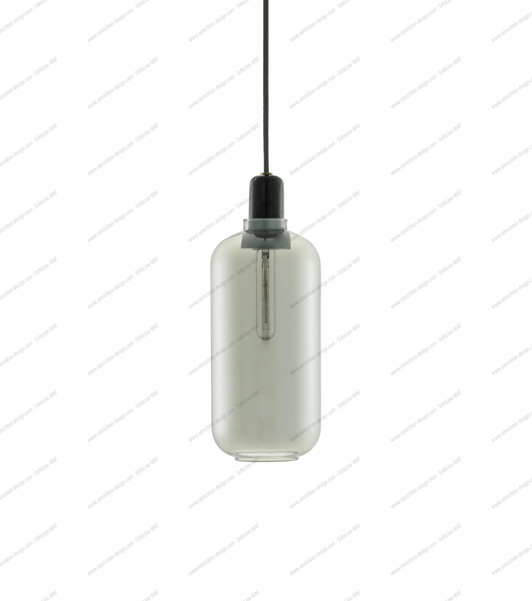 Amp Lamp Pendant light Normann Copenhagen Smoke/Black Ø 11,2 cm