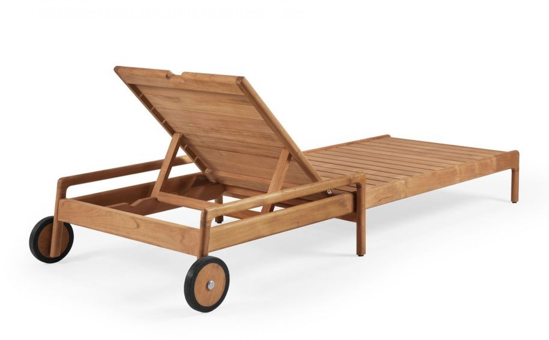 Jack Outdoor Adjustable Lounger Teak Ethnicraft Mokka