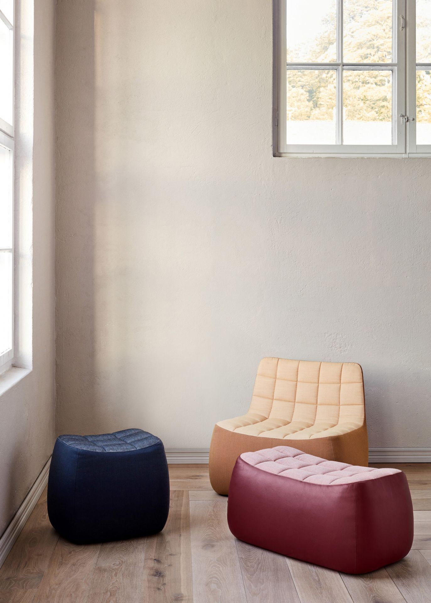 Yam chair armchair dark blue Northern
