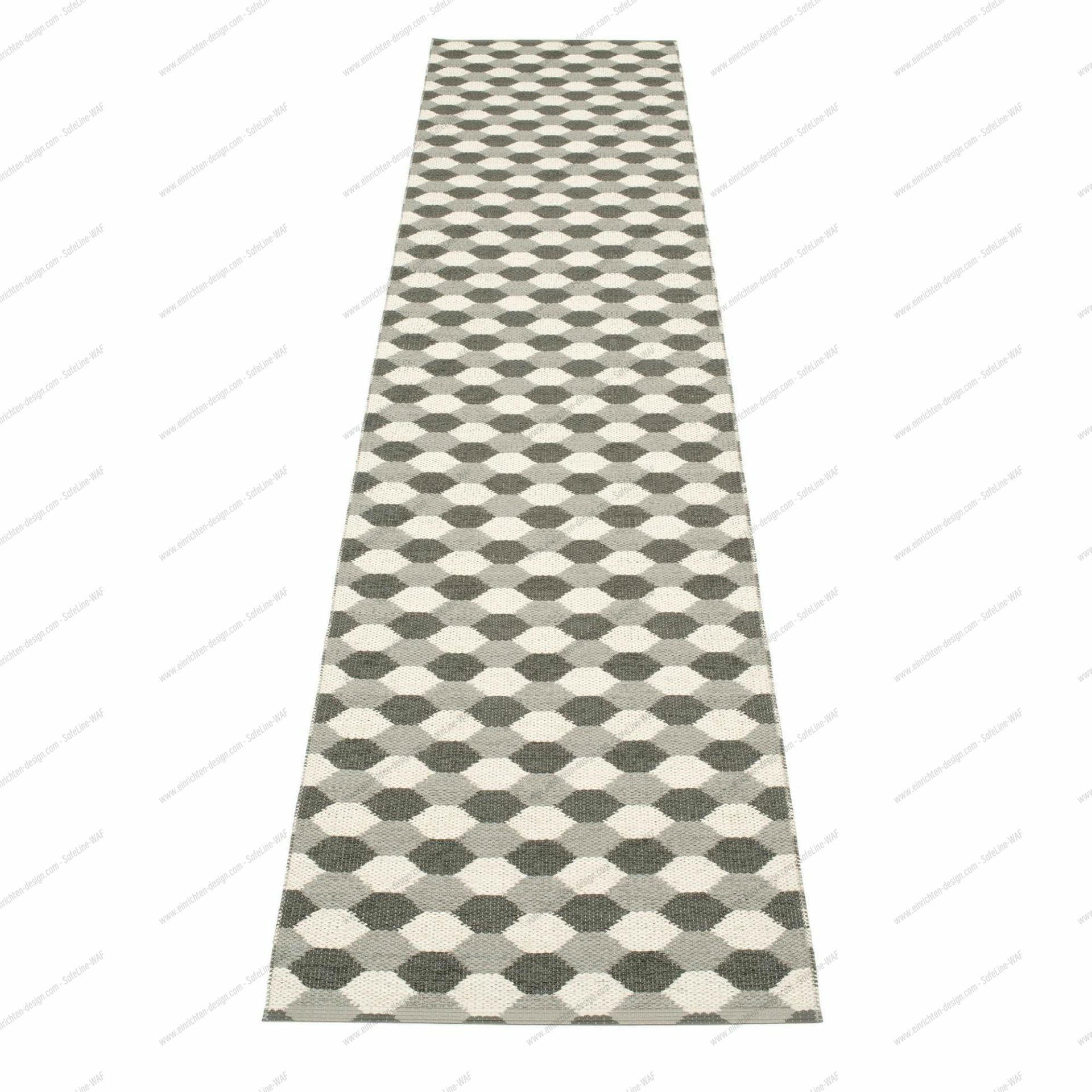 Dana plastic carpet 70x335 gray Pappelina