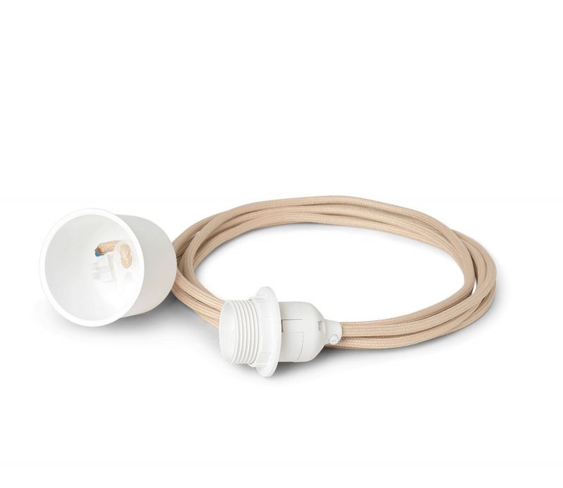 Fabric cord set 4m Sand for Braided Lampshade Ferm Living