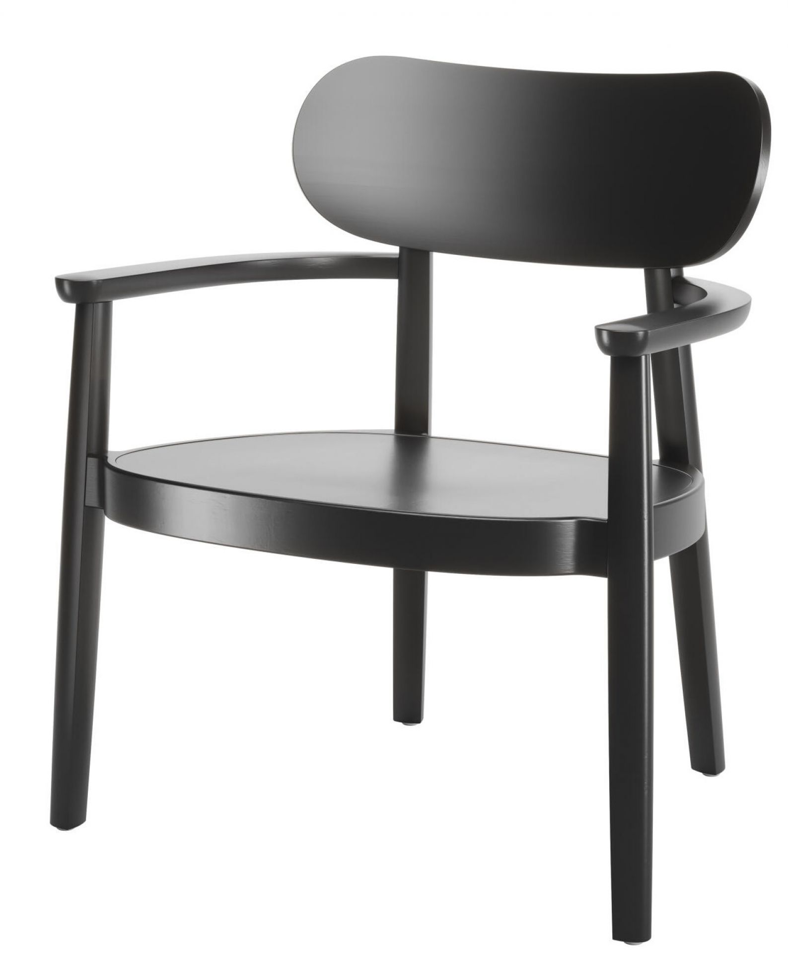 Wooden armchair with armrests 119 MF Thonet 