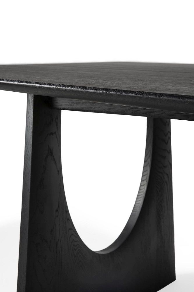 Geometric Dining table Oak black Ethnicraft