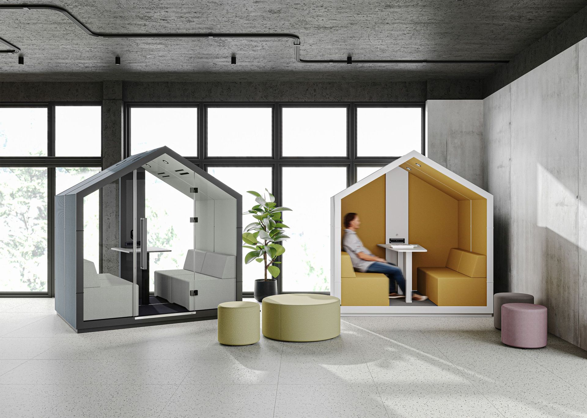 treehouse TH 4 Acoustic furniture for 4 persons Bejot