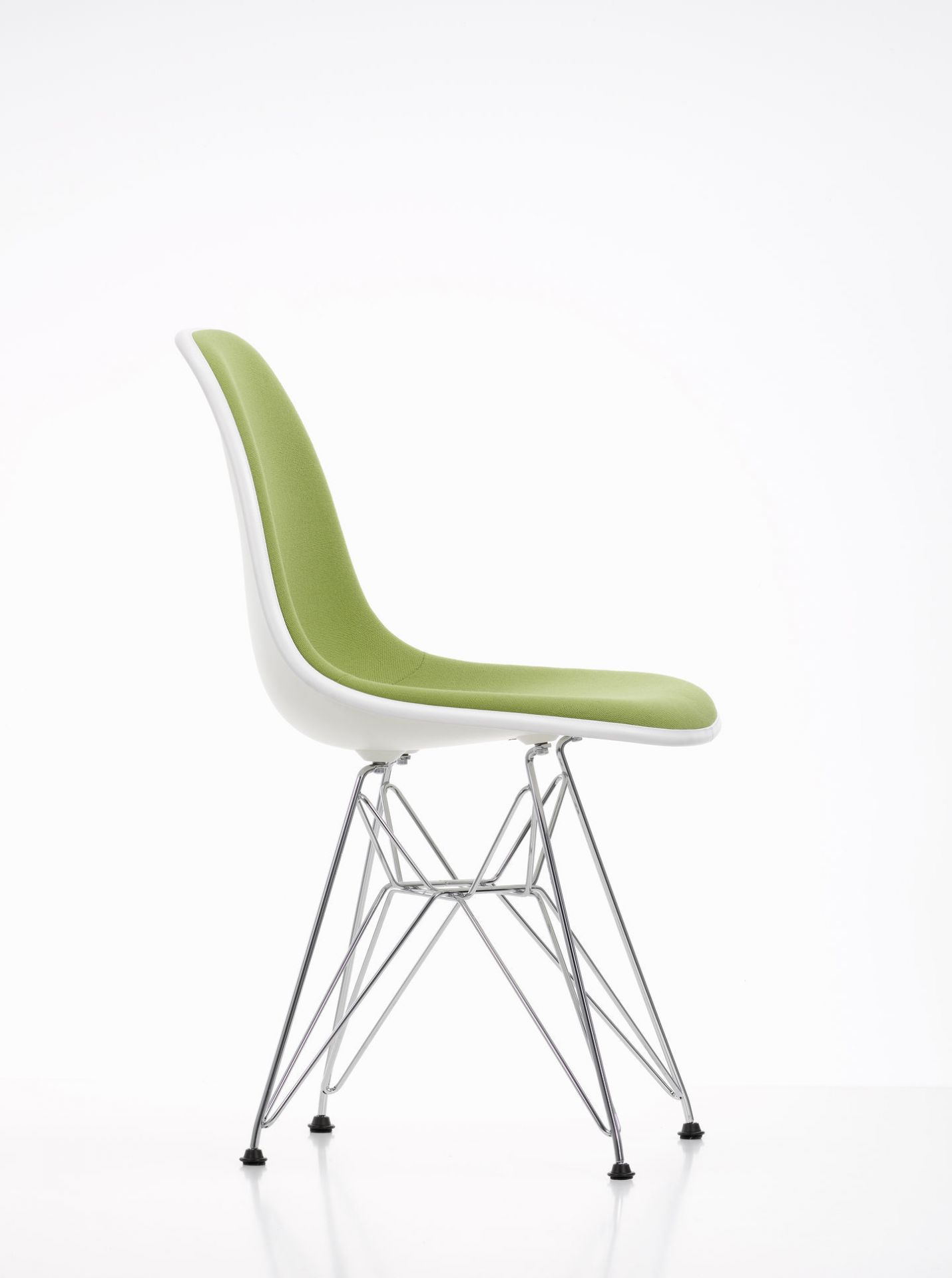 Eames Plastic Side Chair DSR Chair Fully upholstered Vitra