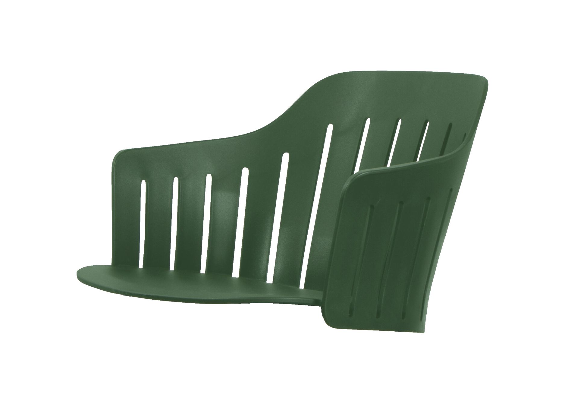 Choice Outdoor Chair Steel Frame 4 Legs Cane-Line Dark green