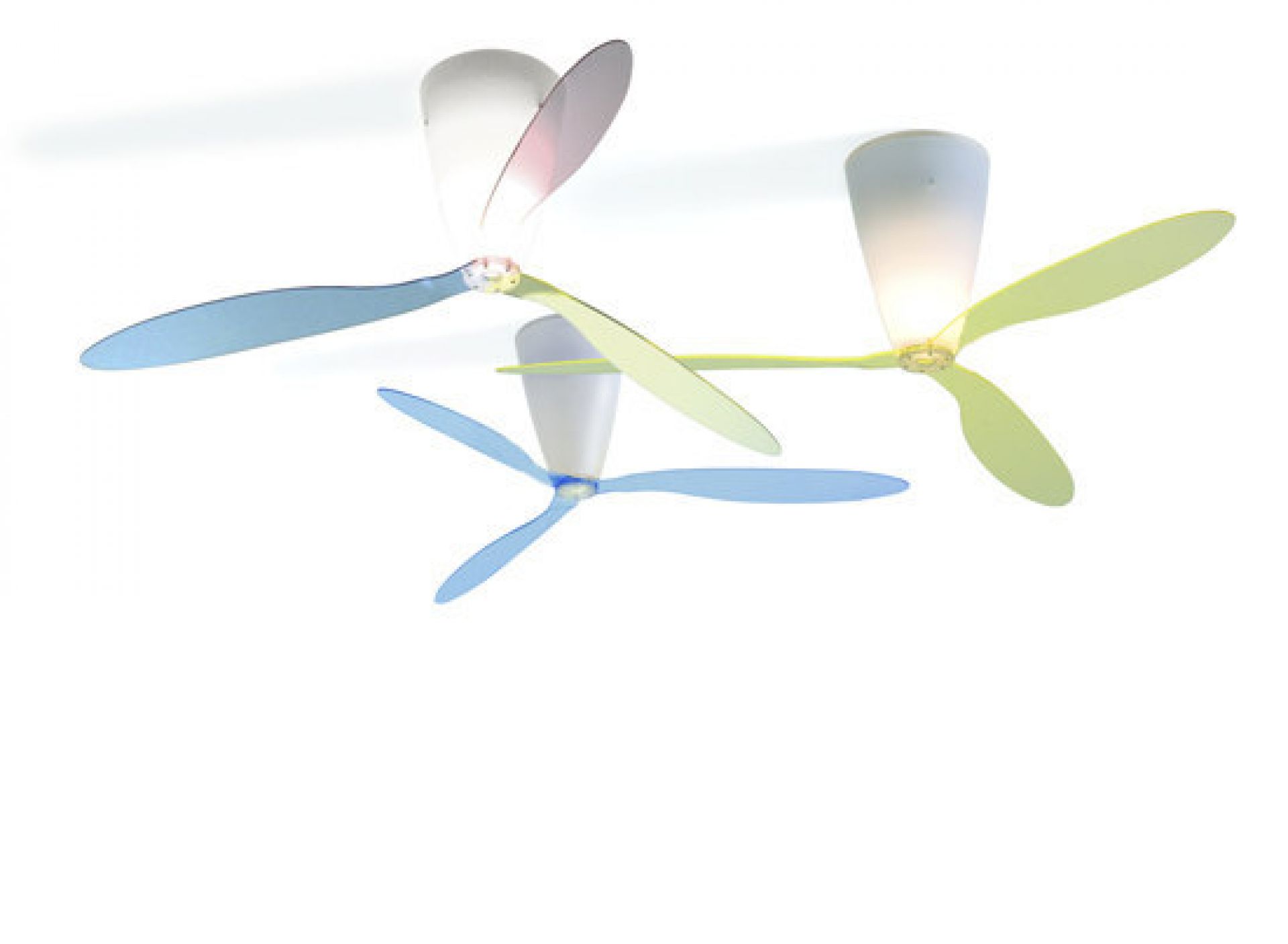 D28 Blow Ceiling Light and Fan Luceplan