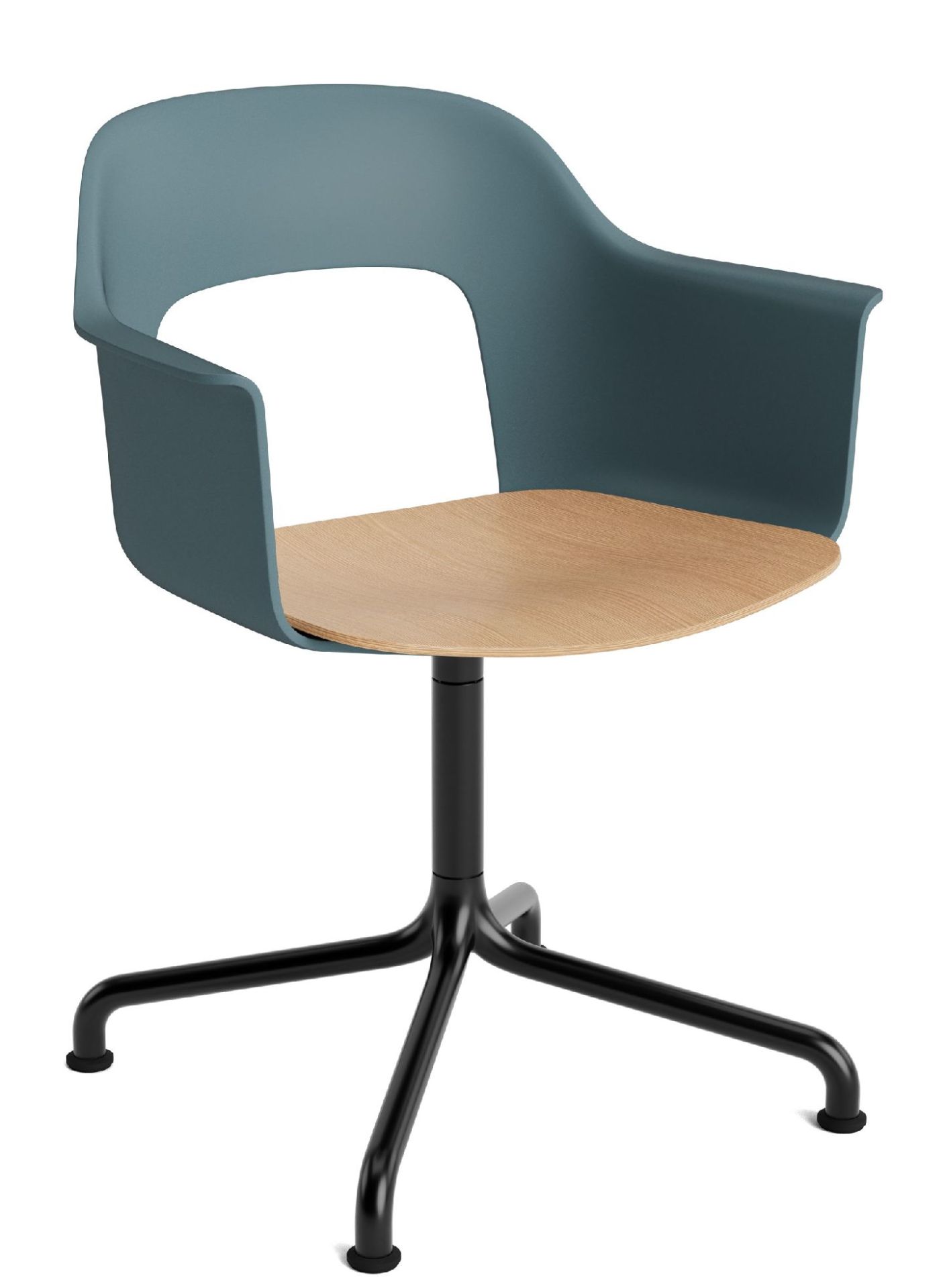 Layout Armchair 252 Armchair 4-star base swivel base with curved base Hay  
