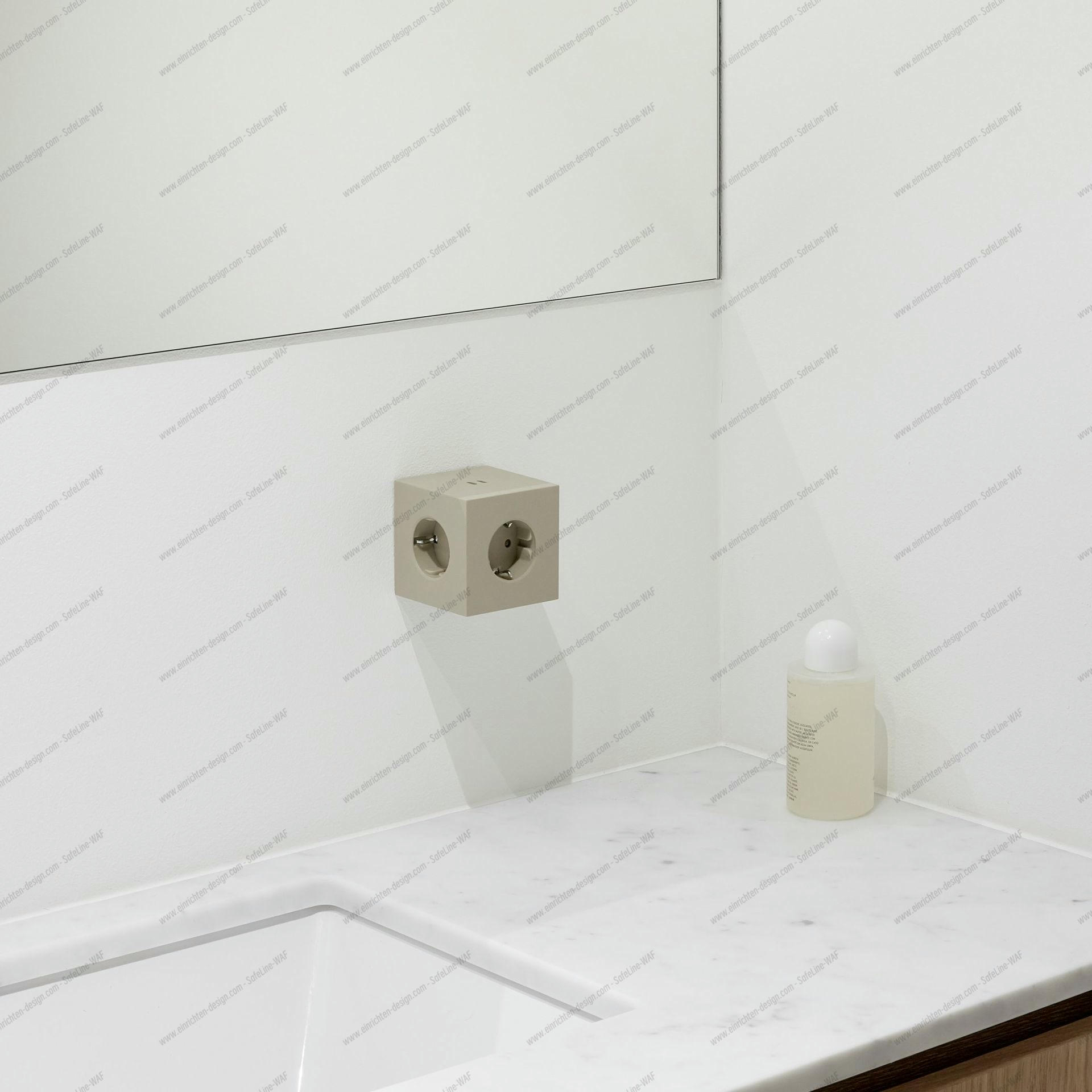 Square 2 - Avolt Socket Cube with USB-C sand dfp Design 