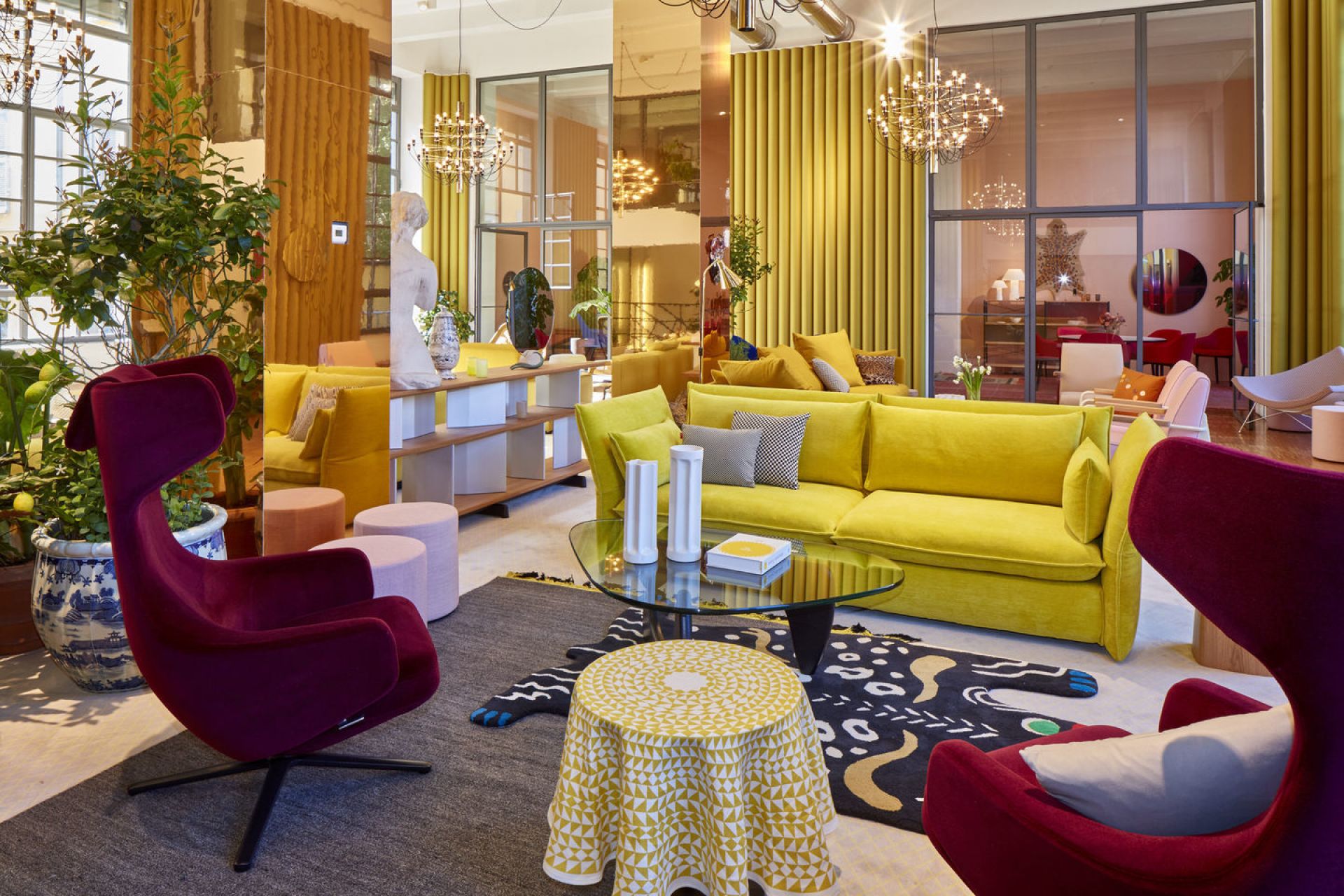 Grand Repos Armchair + Ottoman Vitra