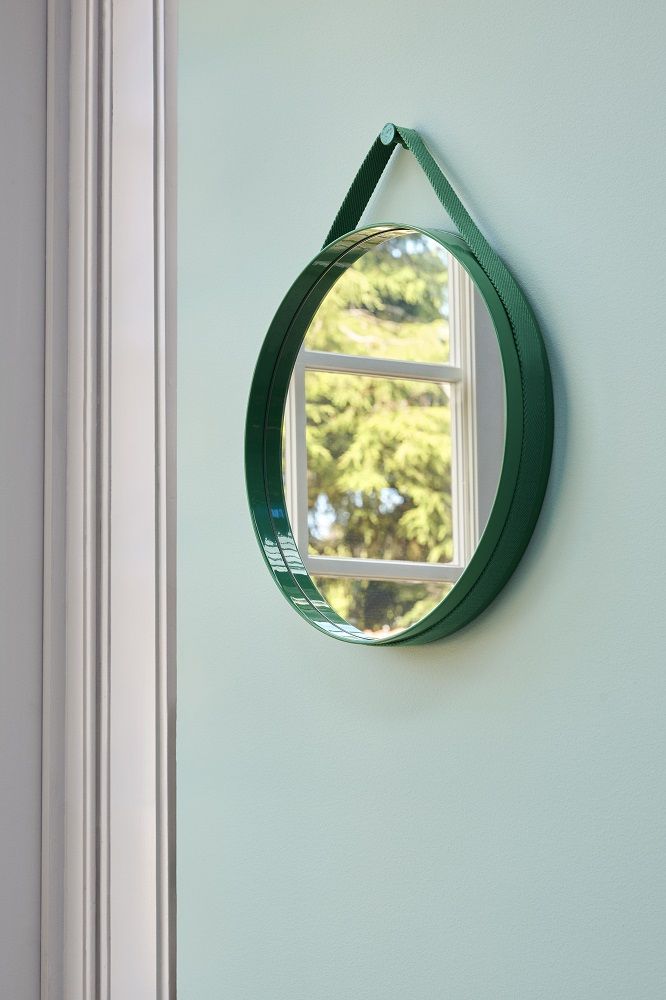 Strap Mirror No 2 Wall Mirror Ø50 cm Hay Red
