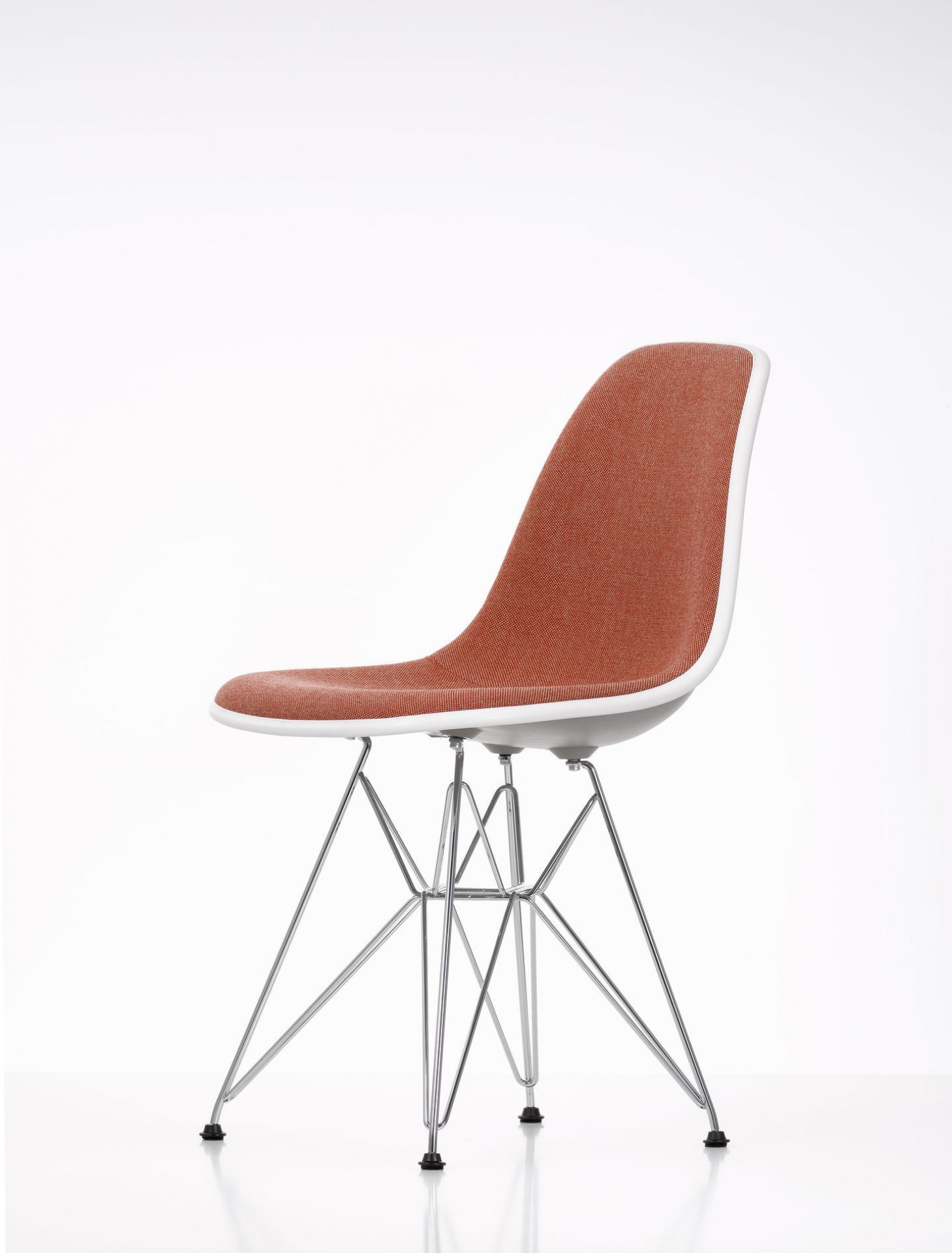 Eames Plastic Side Chair DSR Chair Fully upholstered Vitra
