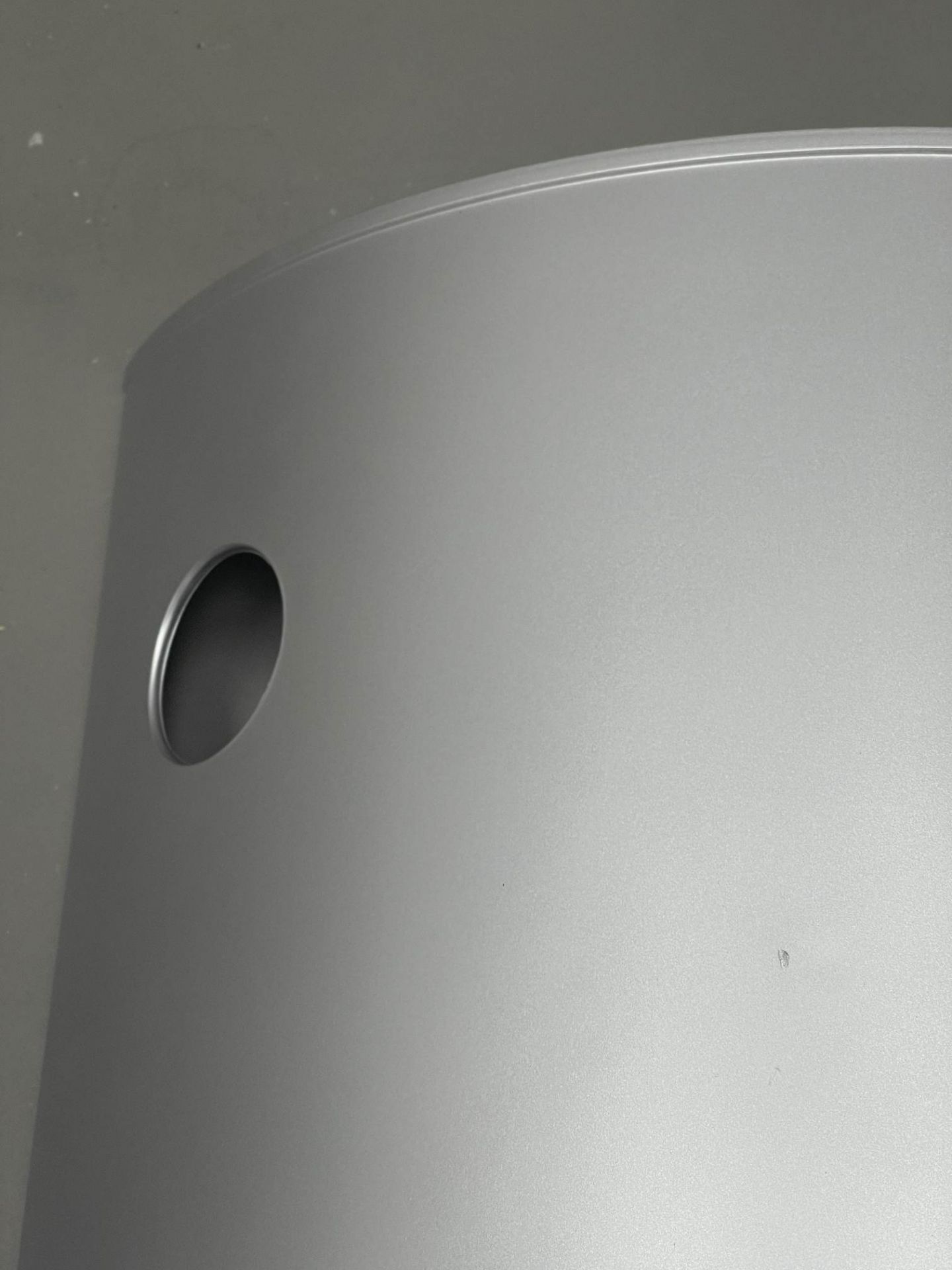 Componibili 4955 - round element high SILVER Kartell MÄNGELEXEMPLAR