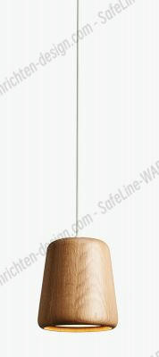 Material Pendant lamp Holz New Works-Eiche natur / weiß