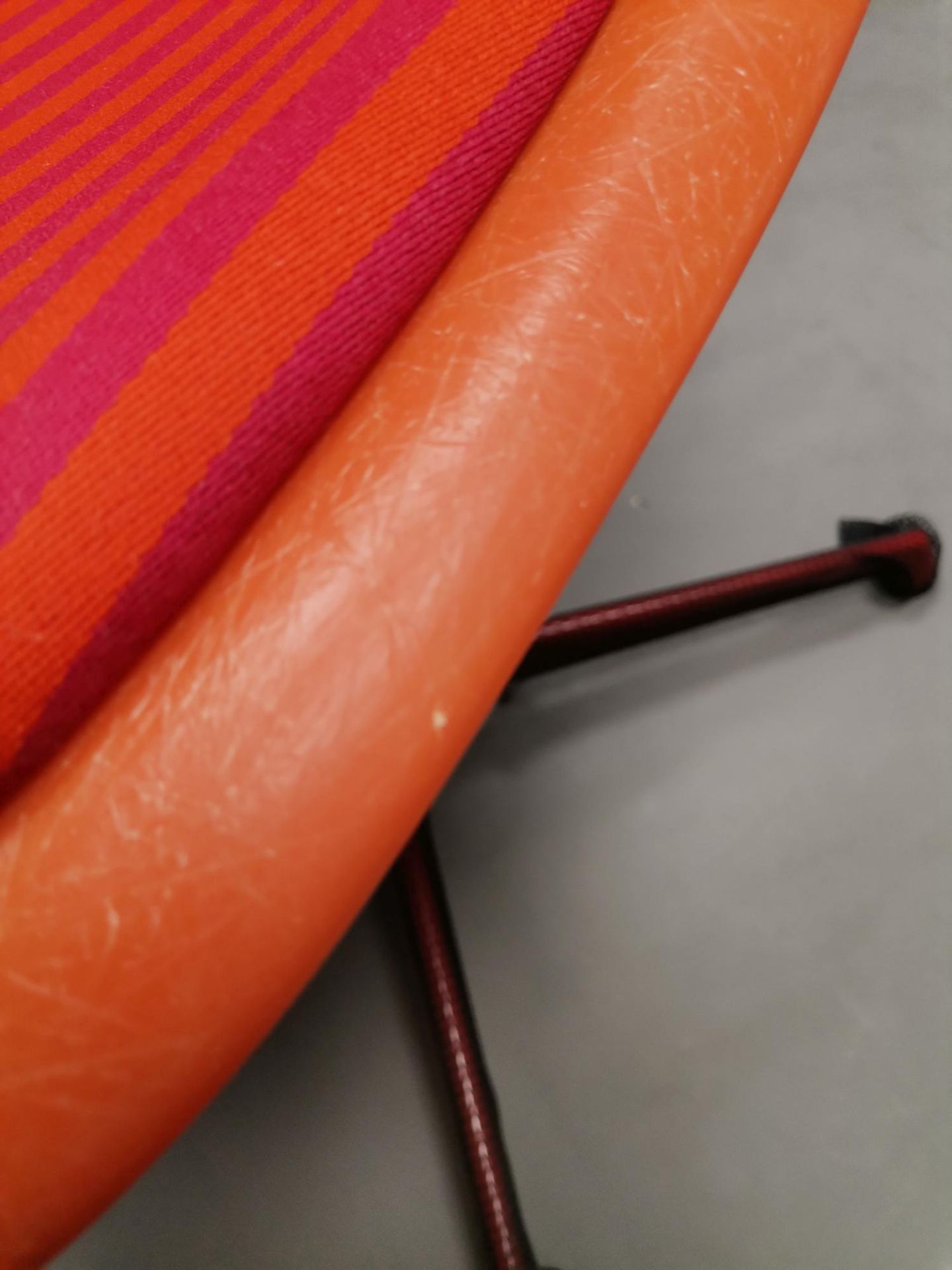 Eames Fibreglass Side Chair La Fonda Red Orange Vitra LIMITED EDITION COLD EXEMPLARY