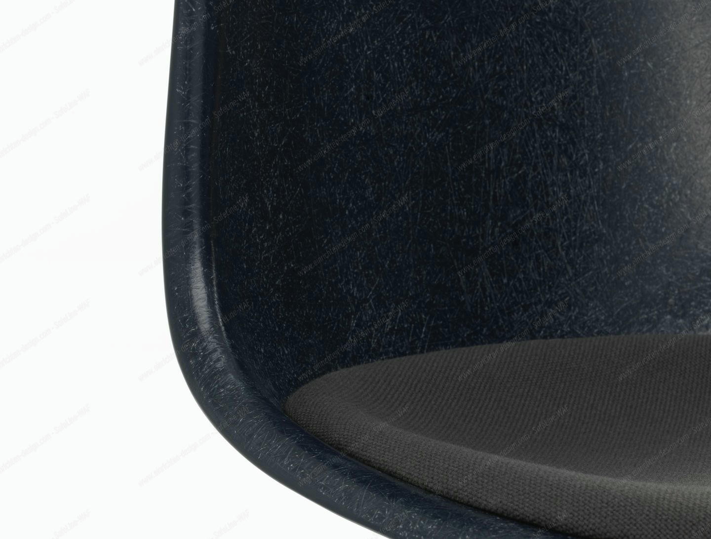Eames Fiberglass Chair DSR Chair with Seat cushion Vitra