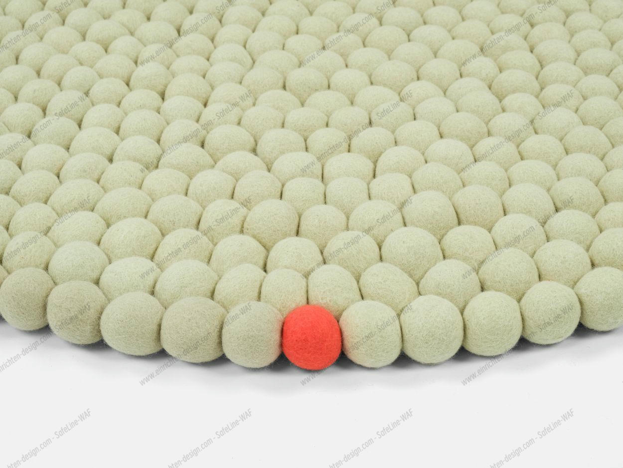 Big One Round Felt carpet Ø 160 cm myfelt Green beige