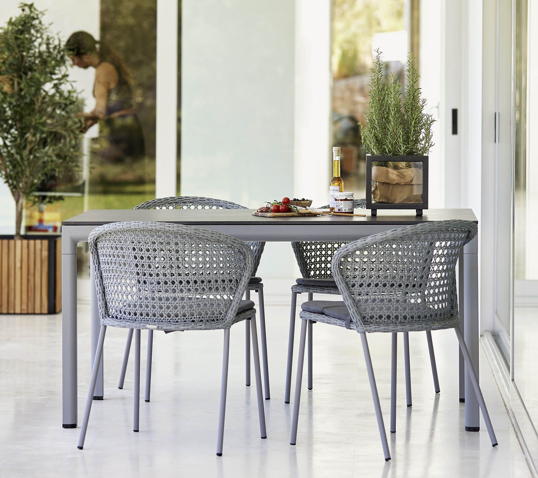 Lean Chair French Wave Cane-Line