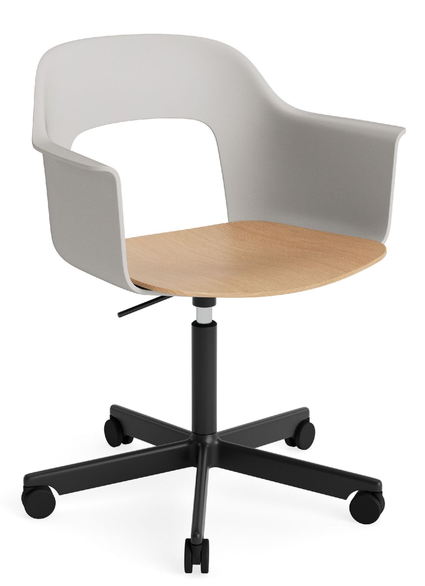 Layout Armchair 242 Armchair 4-star base gas lift with swivel function Hay