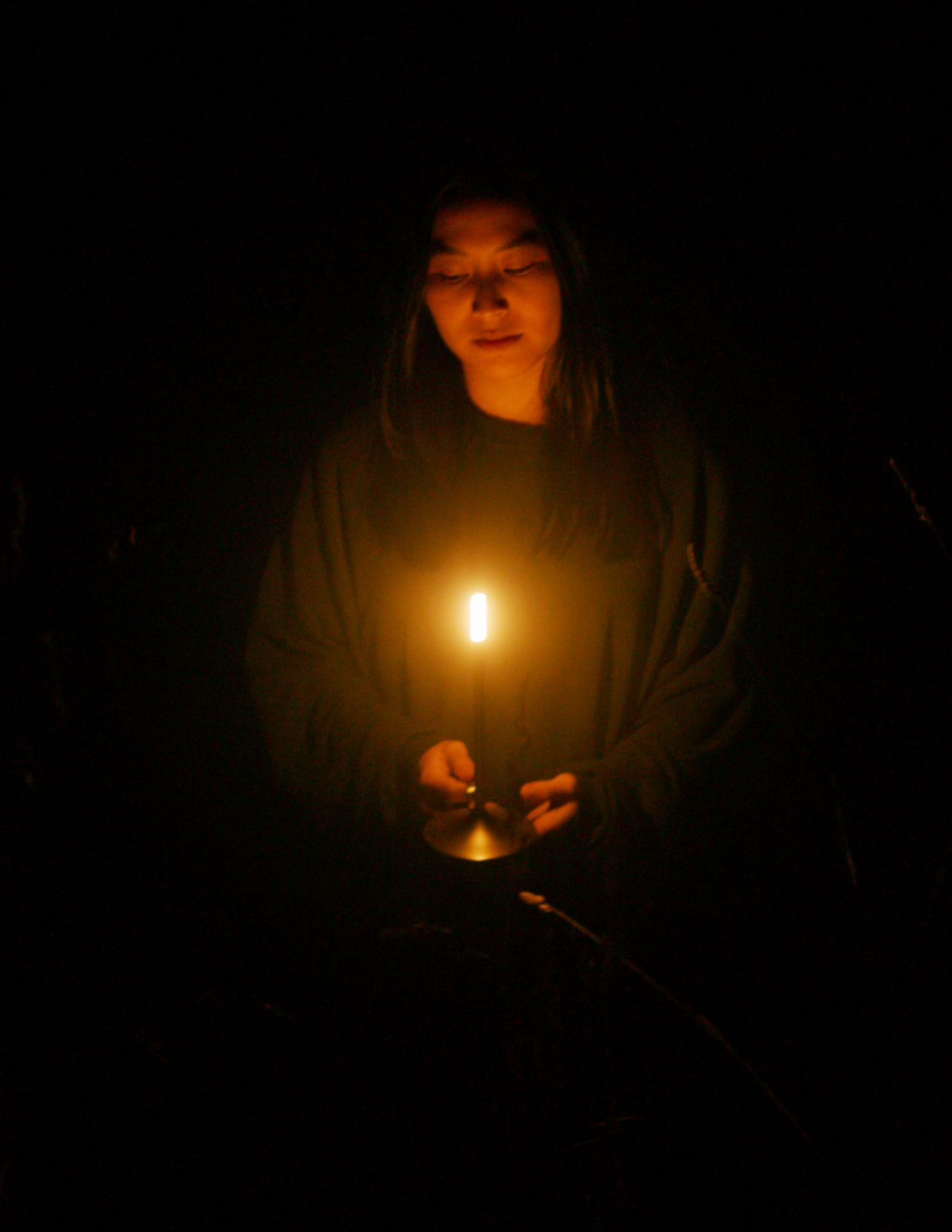 Wick Portable light / Tample lamp with USB Graypants