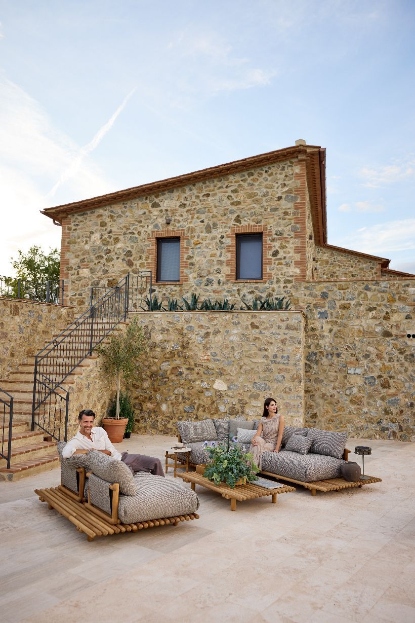 Sticks Platform corner sofa Outdoor Cane-Line 