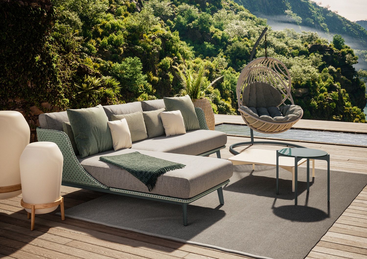 Kida Hanging Lounge Chair incl. Base Dedon