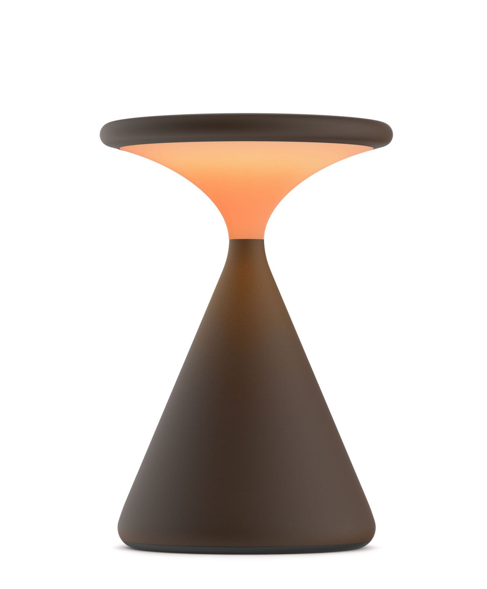 Salt Battery Lamp / Table Lamp Chocolate Grau