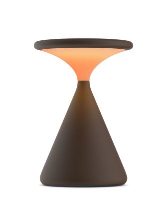 Salt Battery Lamp / Table Lamp Chocolate Grau