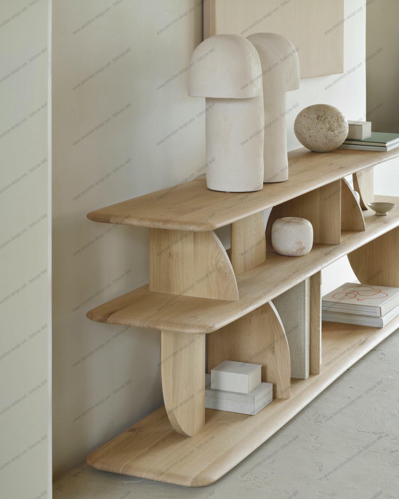 Geometric Console / Side Table Oak Ethnicraft