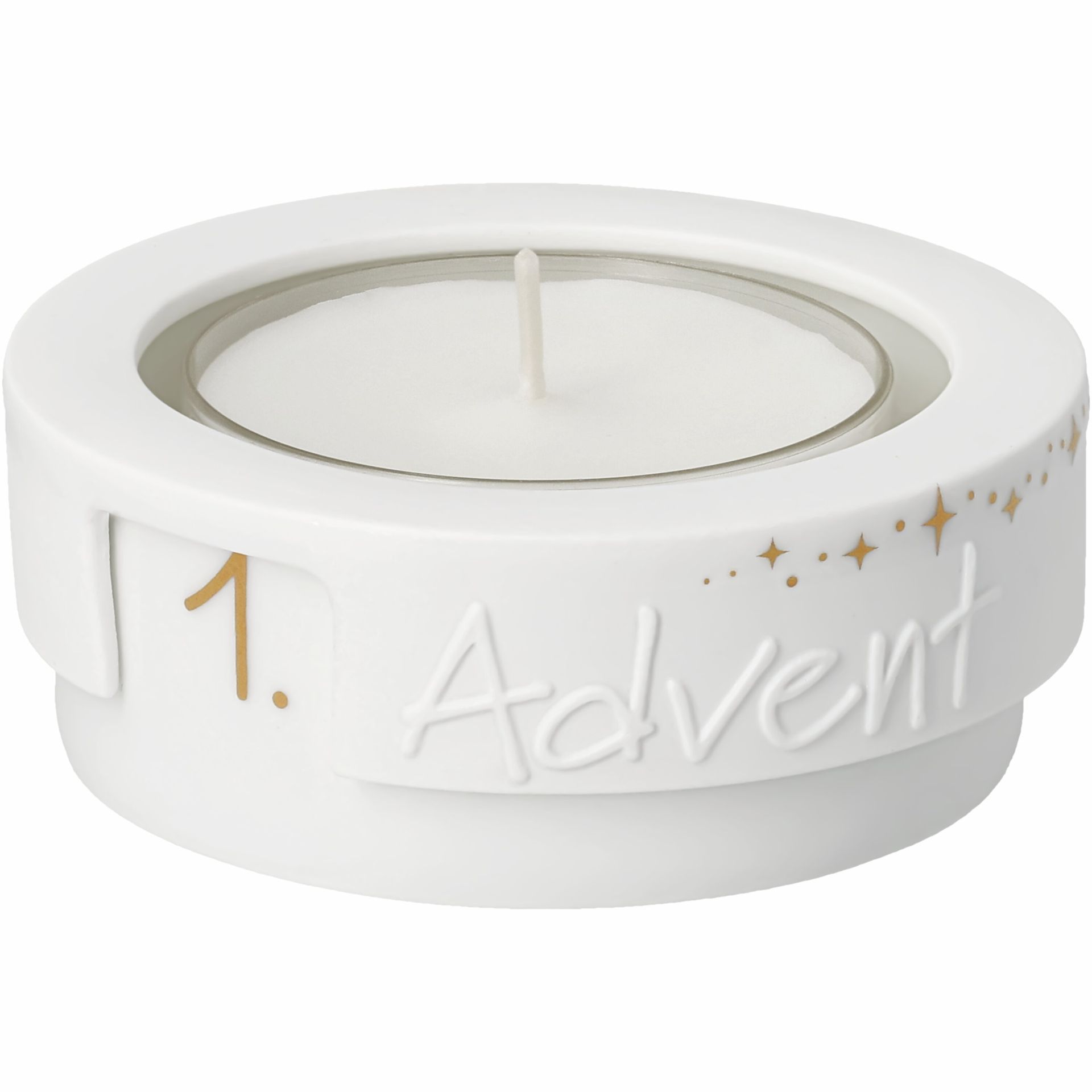 Small Advent light tealight holder wheels