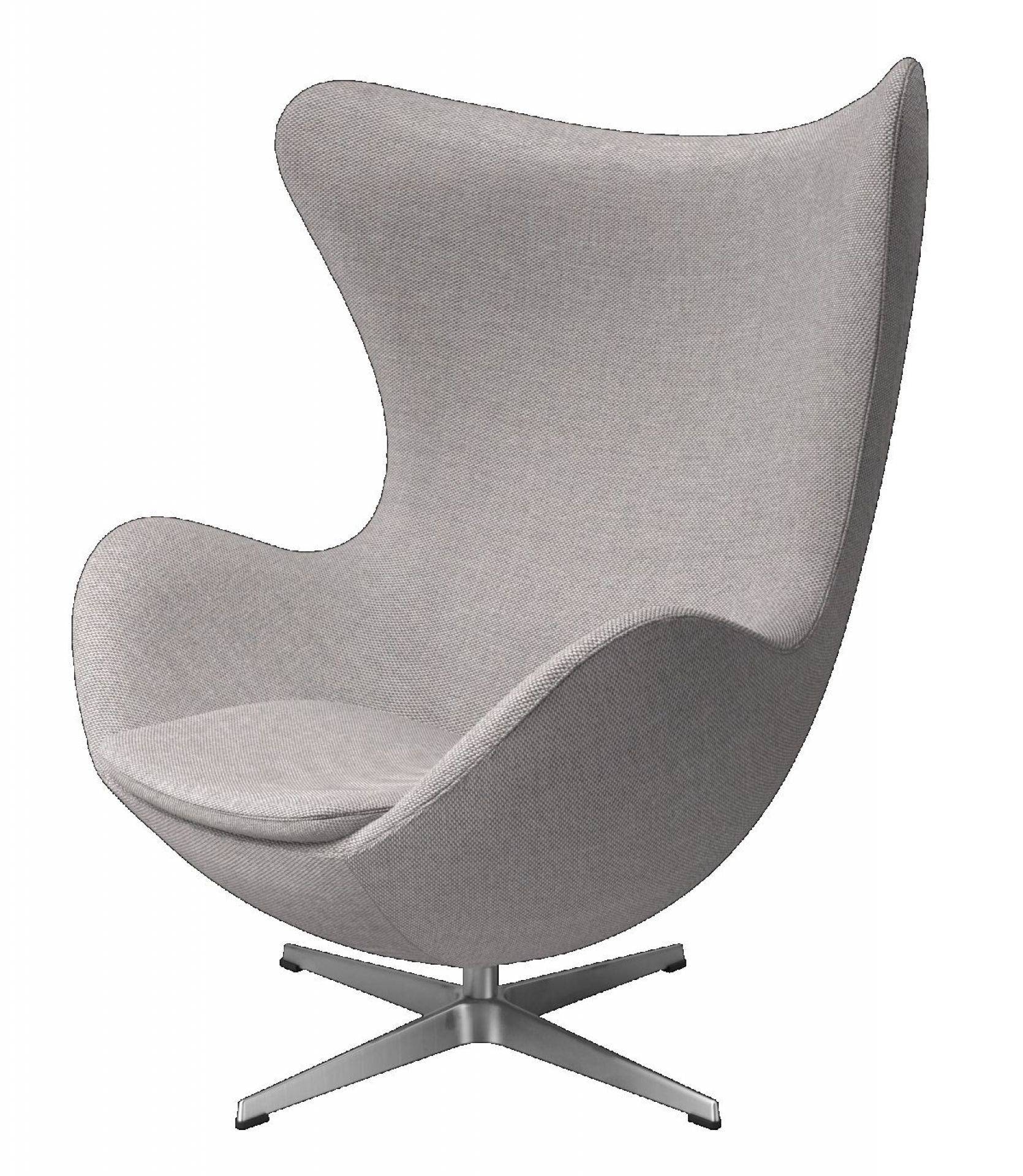 Egg Chair with Stool Re-wool Textile Fabric Fritz Hansen 