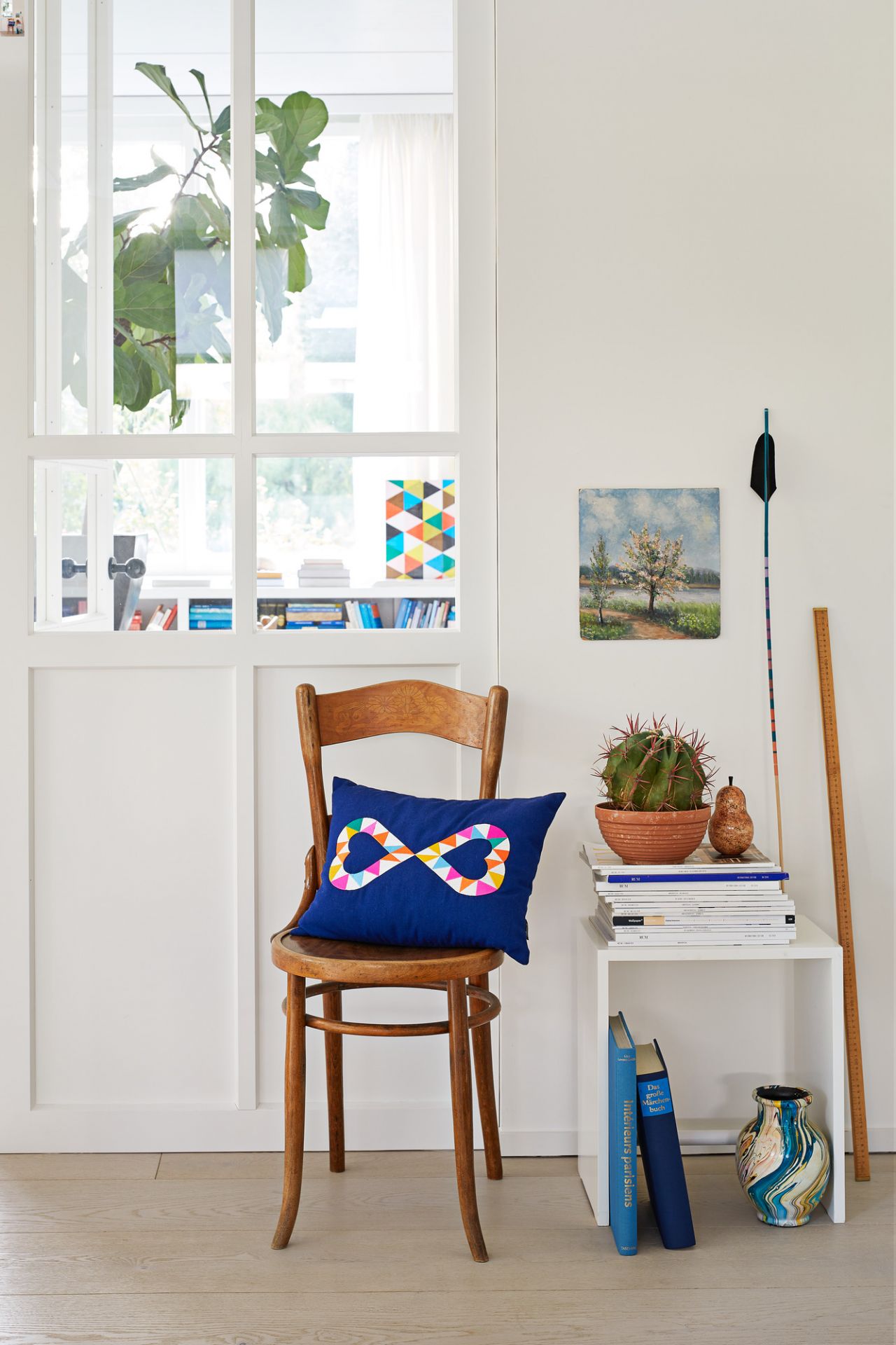 Embroidered Pillow Double Heart 2 Vitra