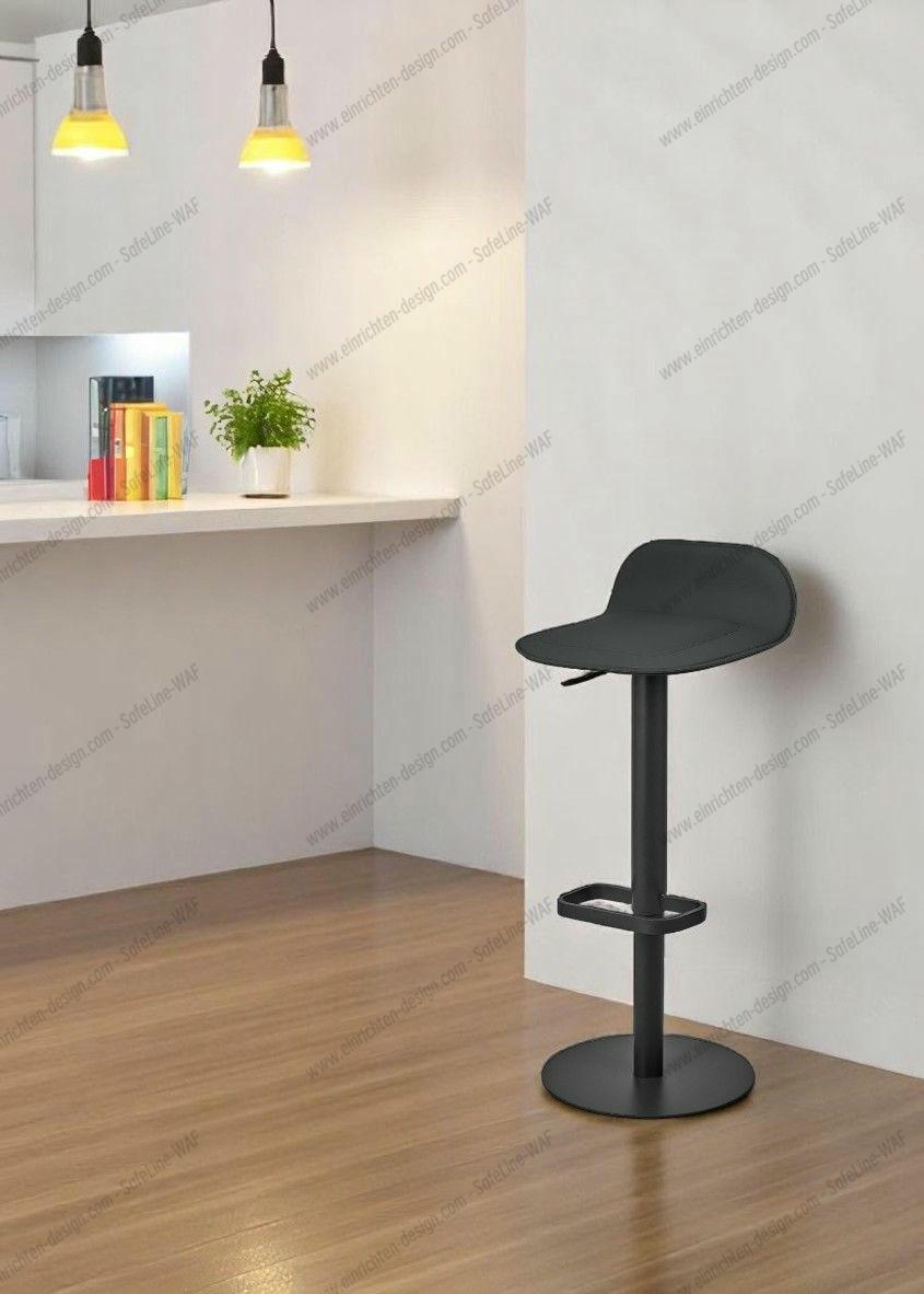 Dave Bar Stool Artificial Leather white - static Moree