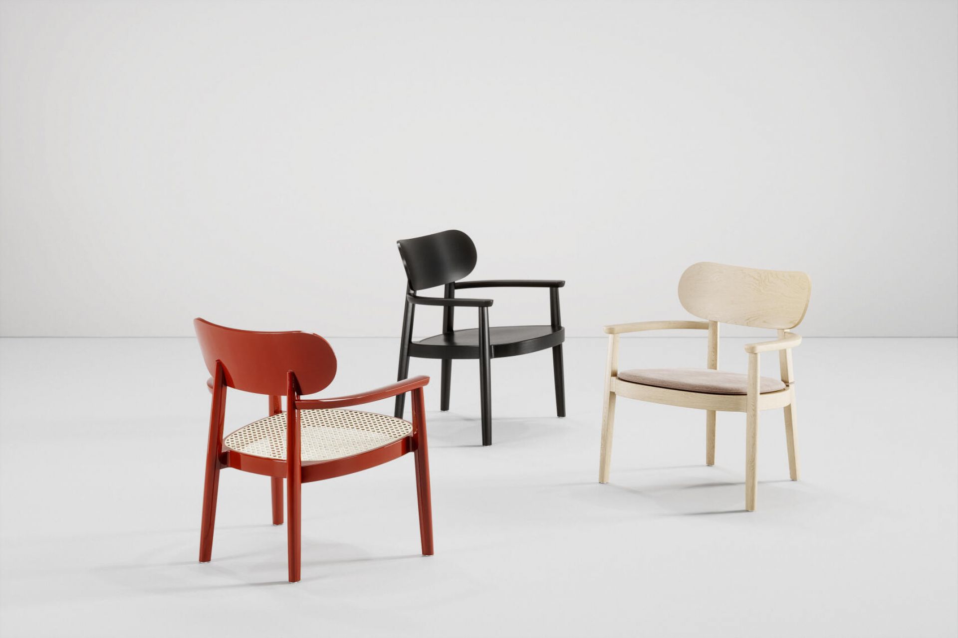 Wooden armchair with armrests 119 MF Thonet 