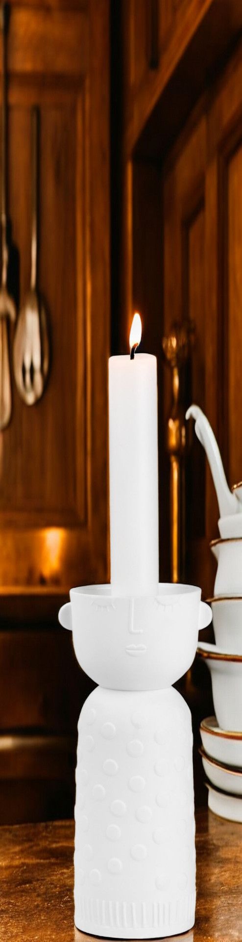 Porcelain layers Lichtgestalt Luna candle holder Räder SINGLE PIECES