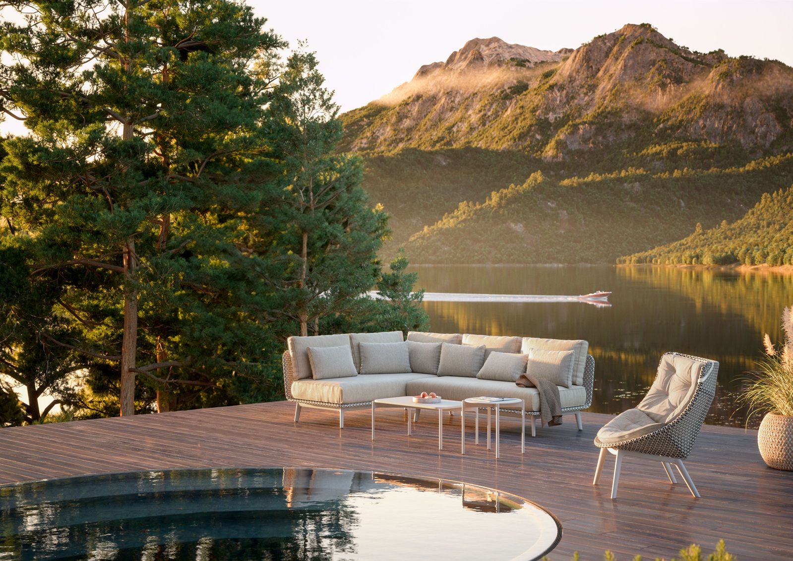 MBARQ outdoor sofa module left DEDON