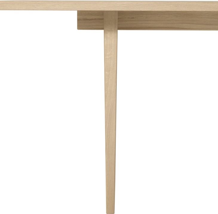 Private Dining Table Rectangular 260 Light Stained Oak Veneer Gubi