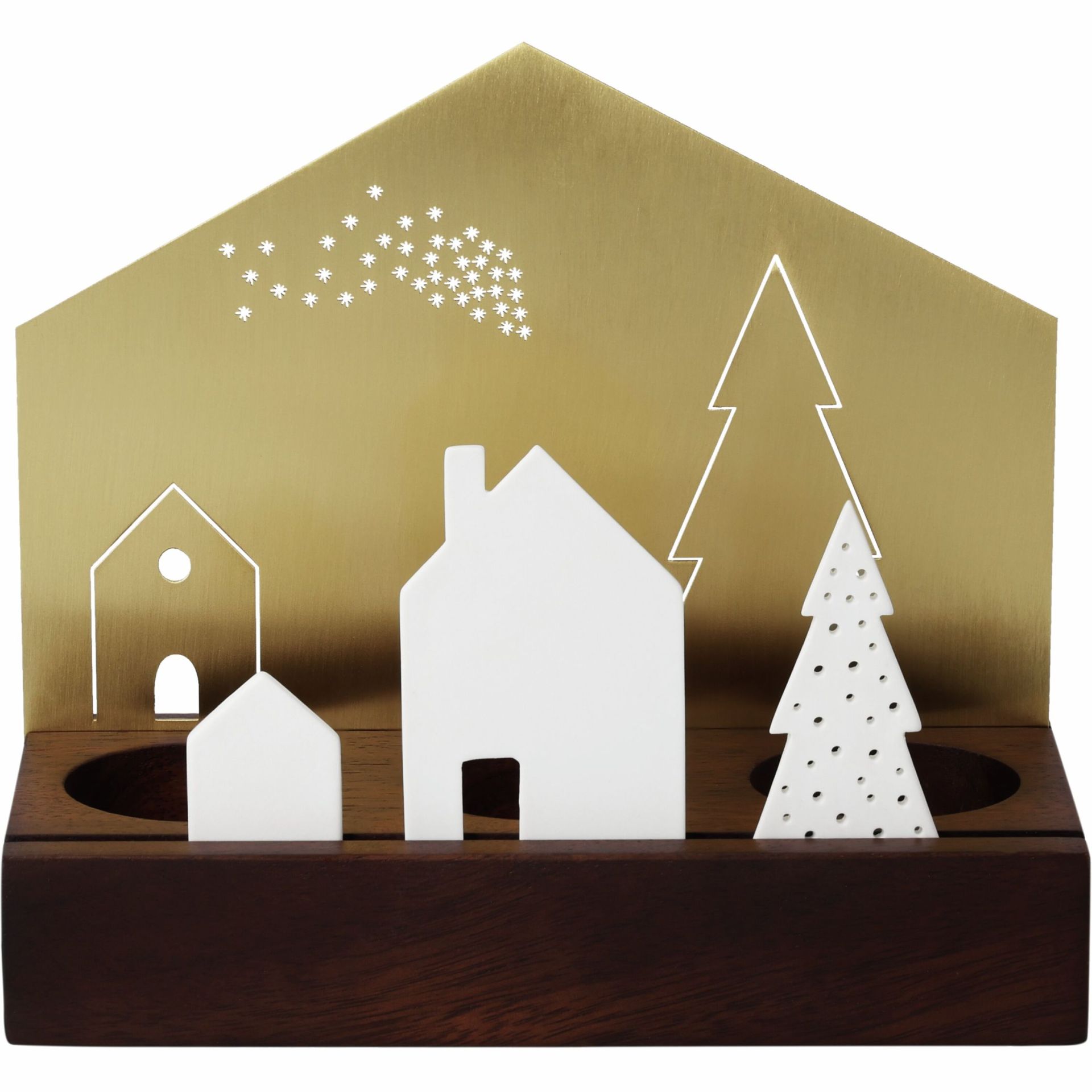Light object village porcelain-metal wheels