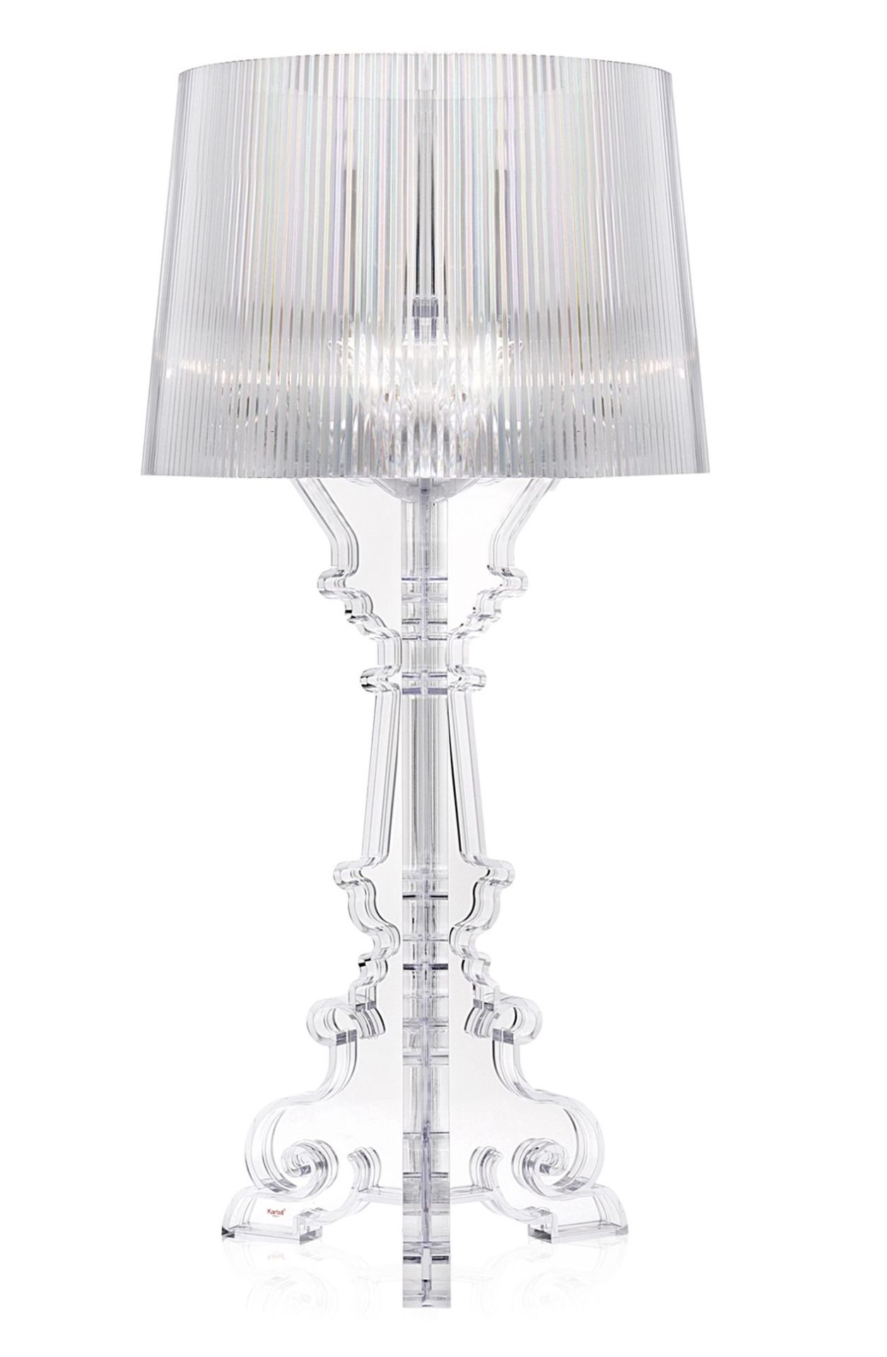 Bourgie Table lamp Crystal clear Dimmable Kartell