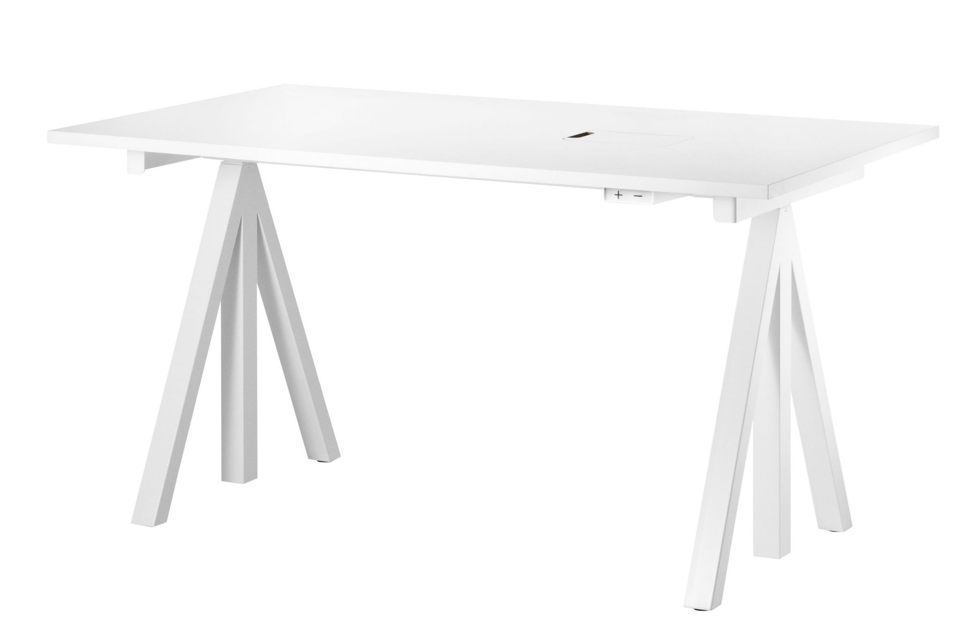 Works Desk height adjustable W140cm String Furniture